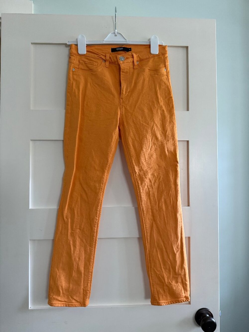 Hudson Orange Straight Leg Stretch Jeans – Size 28 – Worn Once